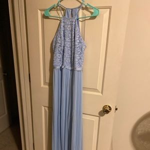 David’s Bridal Open-Back lace bridesmaid dress